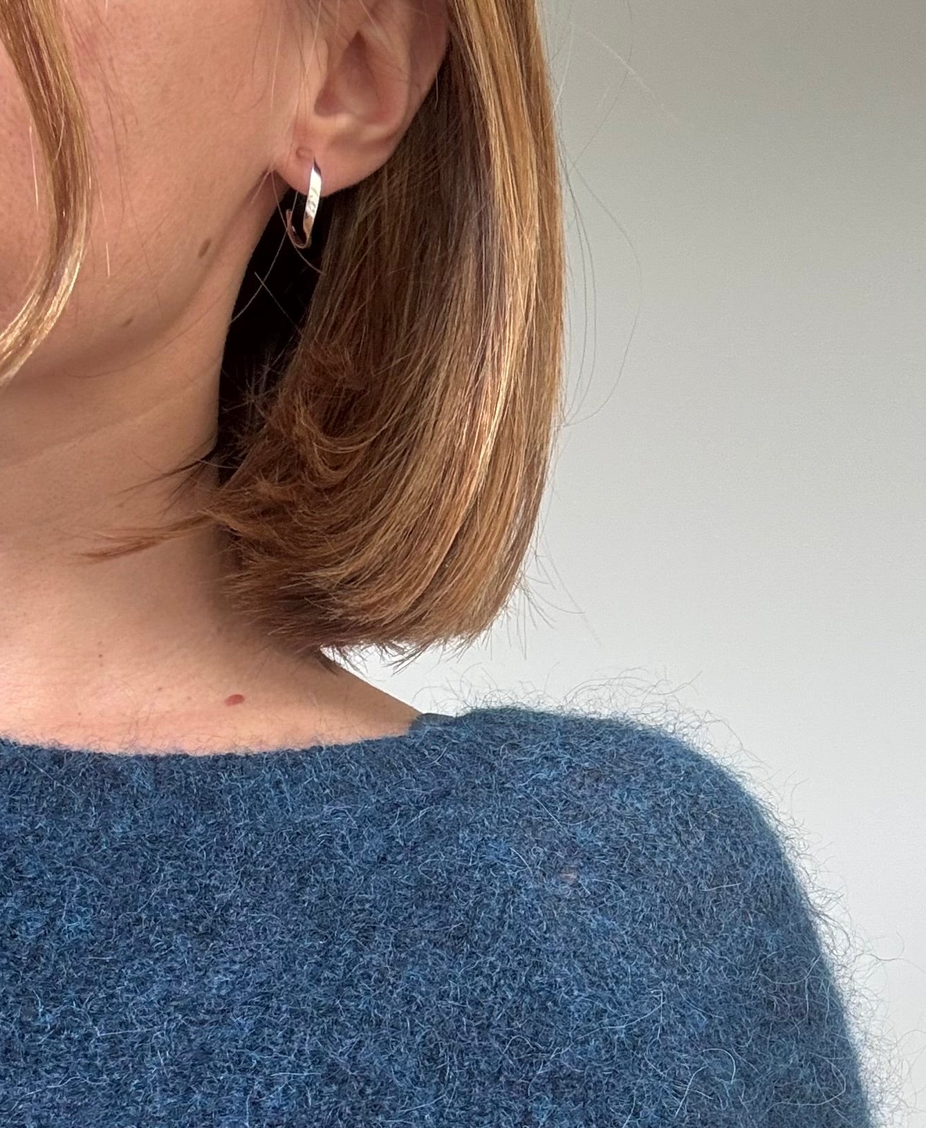 Demi-créoles Cinta - Argent massif