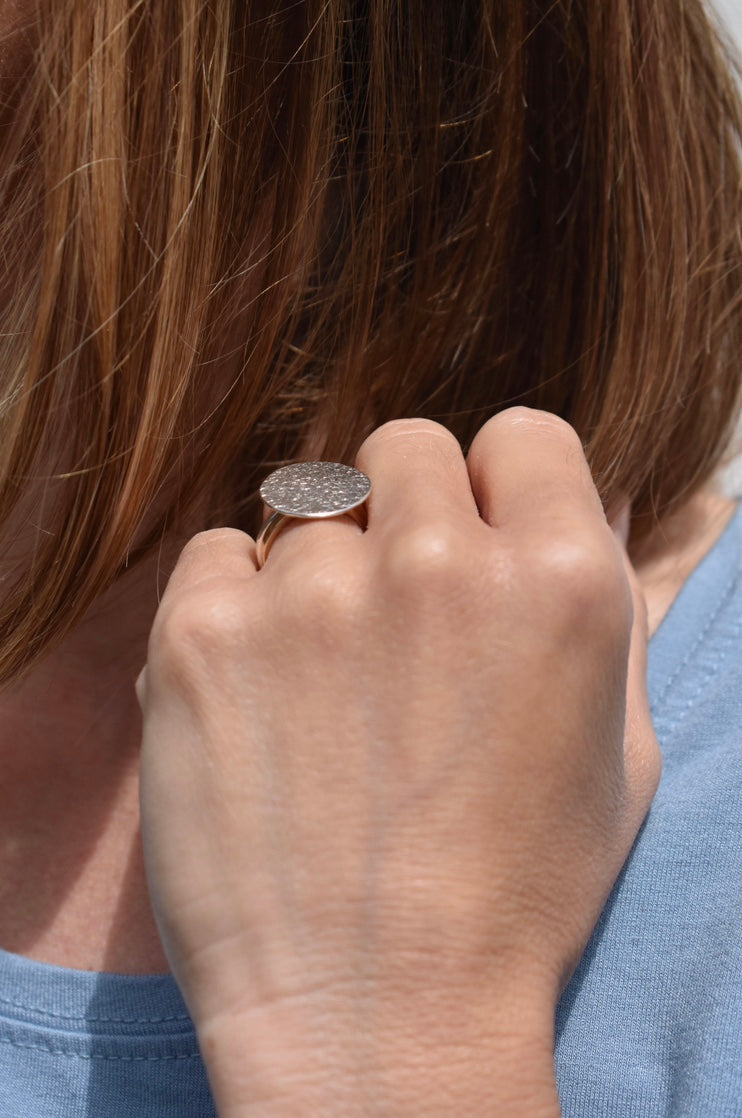 Bague Hoja, Argent massif