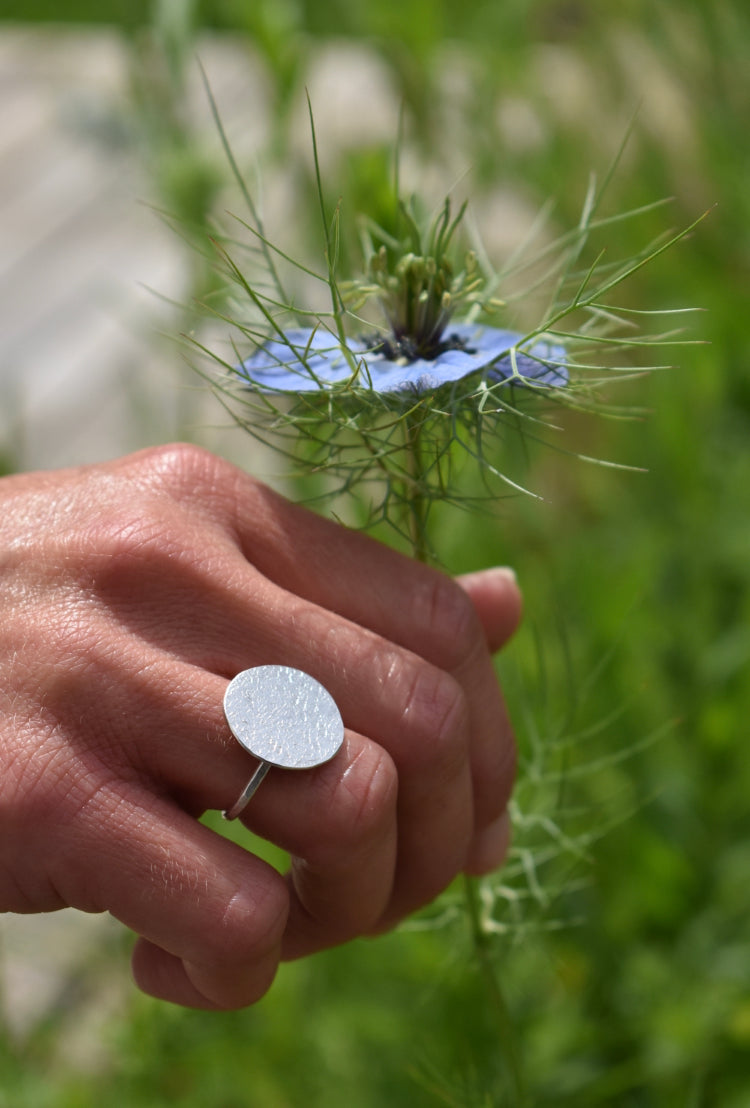 Bague Hoja, Argent massif