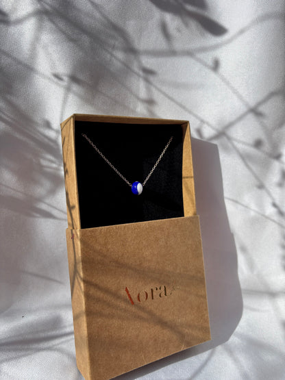 Collier Esfera Argent massif Perle Bicolore