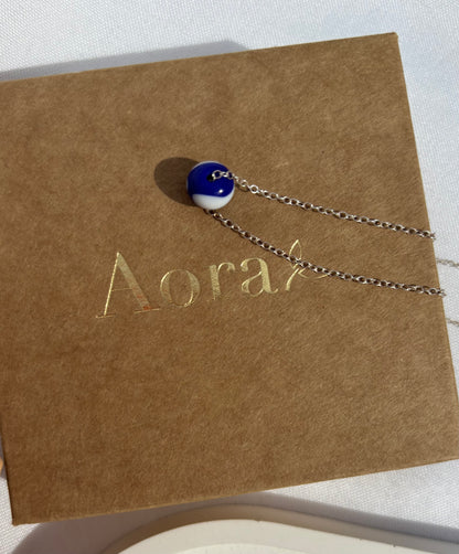 Collier Esfera Argent massif Perle Bicolore