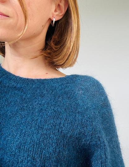 Demi-créoles Cinta - Argent massif